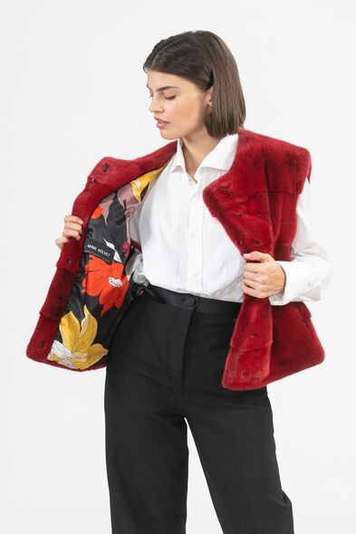 Жилет из меха норки N-504.03-06