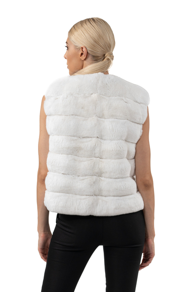 Жилет из меха шиншиллы H-611-03