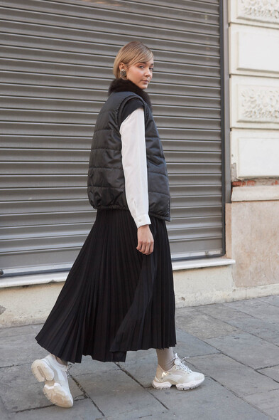 Жилет из меха баргузинского соболя двусторонний S-400-02