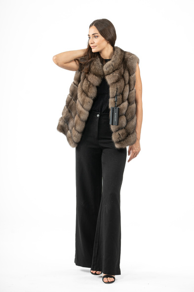 Жилет из меха баргузинского соболя S-617-04